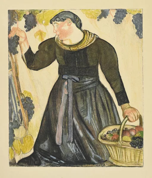 Edouard Vallet — "La vendangeuse"
