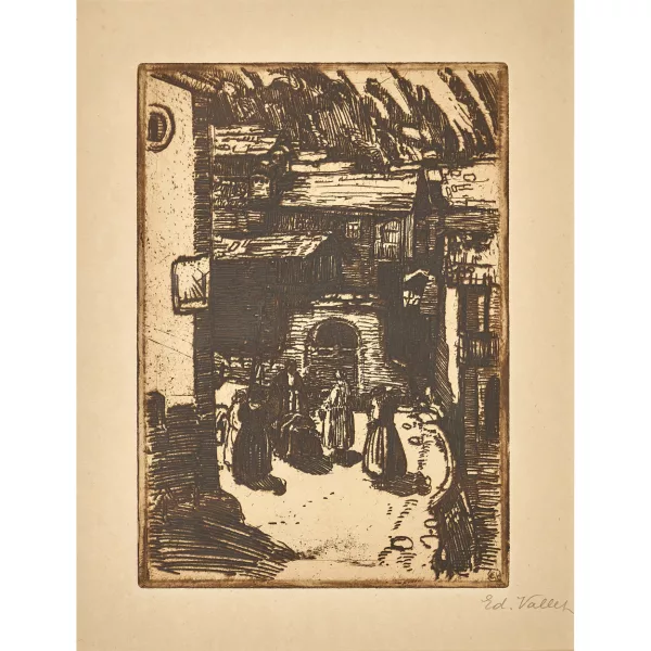 Édouard Vallet — "Village valaisan".