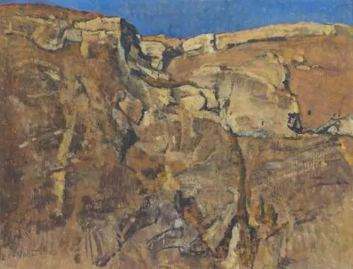 EDOUARD VALLET — Ciel bleu et rochers, étude. 1925. — Koller Auktionen
