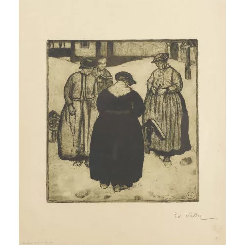 Édouard Vallet — "Autour d′une tombe".