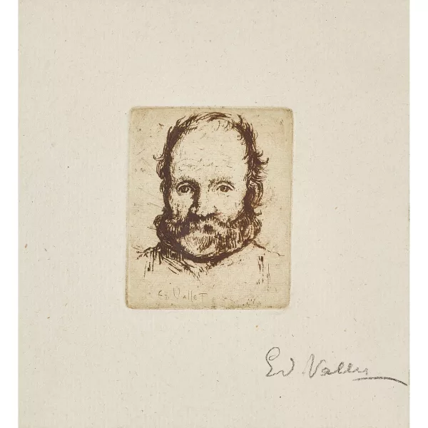 Édouard Vallet — "Petite tête d'homme (face)".