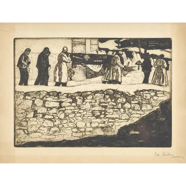 Édouard Vallet — "Enterrement".