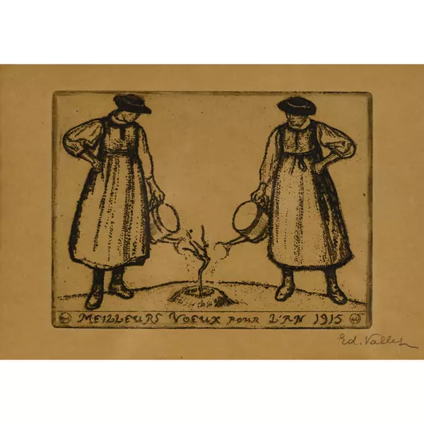 "Meilleurs voeux pour l'an 1915"