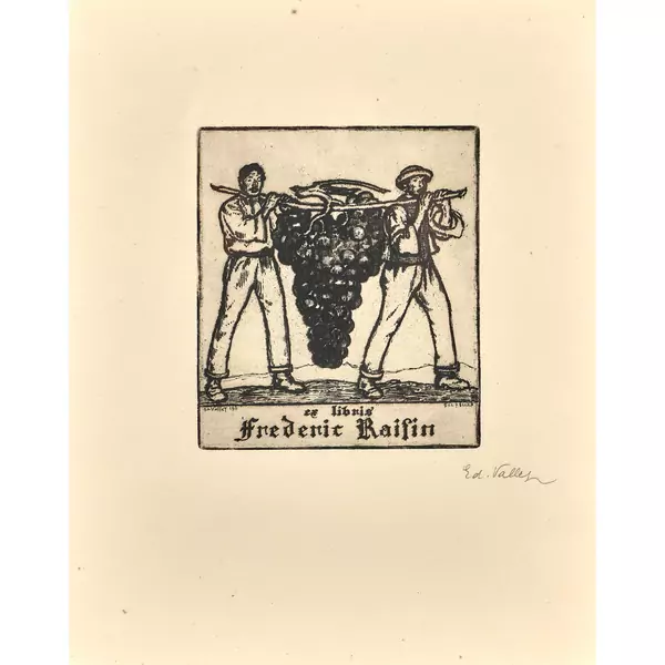 "Ex libris Frederic Raisin"