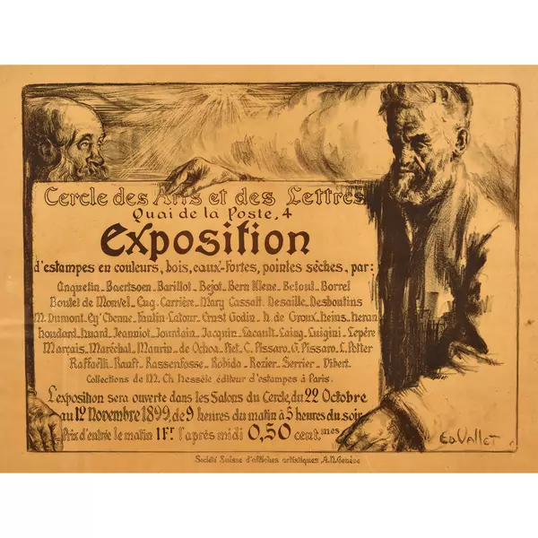 "Cercle Arts et des Lettres Exposition 1899"