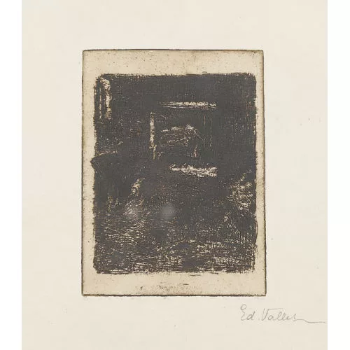 Édouard Vallet — Intérieur de grange.