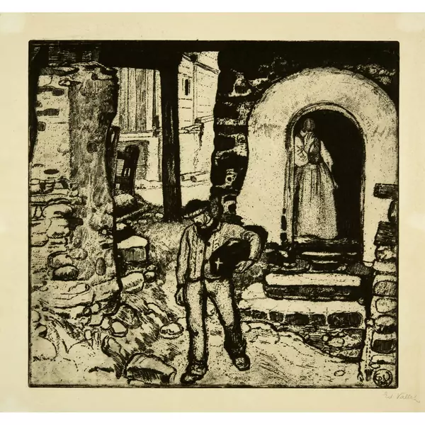 Edouard Vallet — L'enfant mort — Galerie Kornfeld