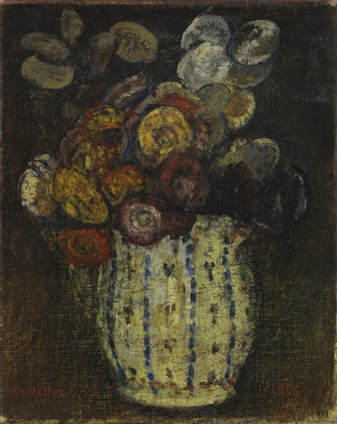 Édouard Vallet — Bouquet au pot, 1915