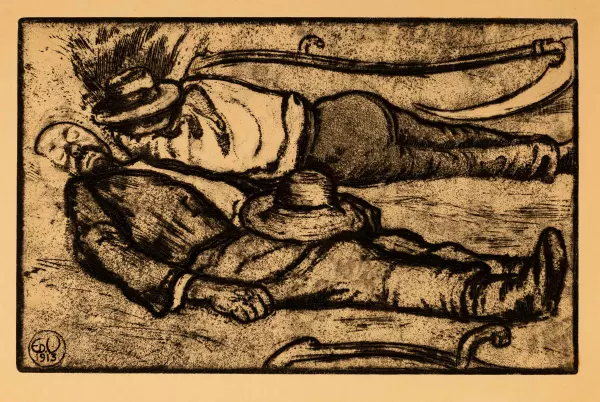 Le repos des faucheurs, 1913