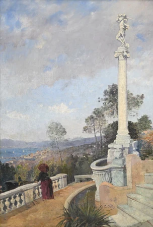 Terrasse au-dessus du lac