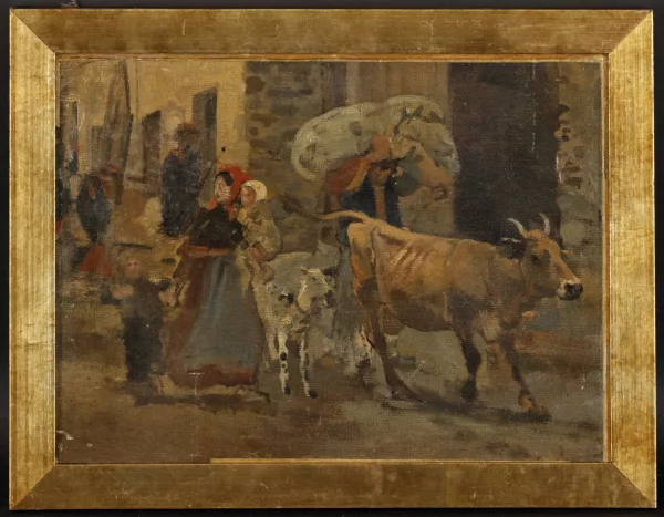 Edouard Castres — Édouard Castres (1838-1902), attr. à, Étude pour