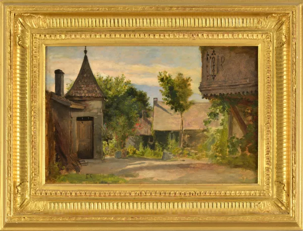 Edouard Castres — Cour de ferme,