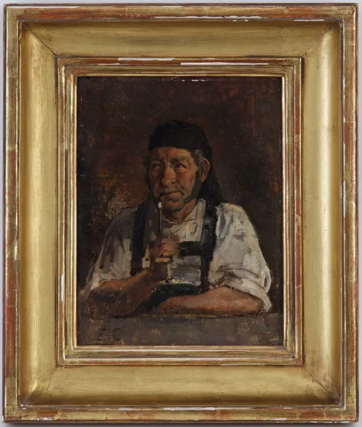 Edouard Castres — Paysan à la pipe