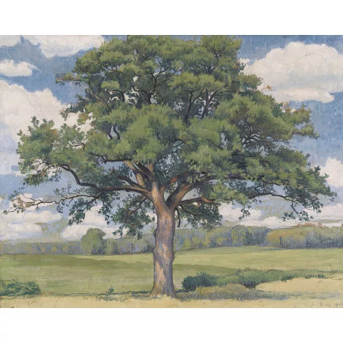 Eduard Boss — Baum in sommerlicher Landschaft.