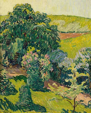 Eduard Boss — Garten am Feldrand, 1910