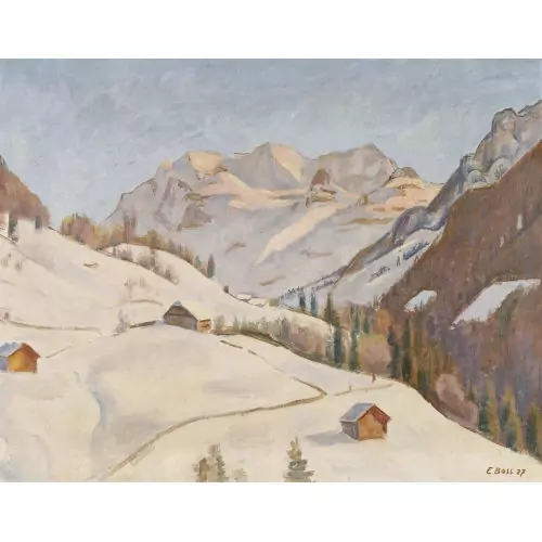 Winterlandschaft mit der Blümlisalp