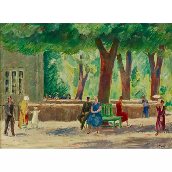 Der sommerliche Park