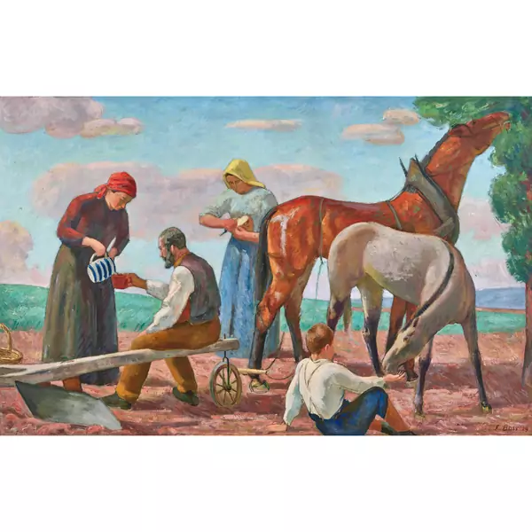 "Die Rast auf dem Felde"