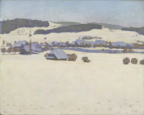 EDUARD BOSS — Winterlandschaft. 1906. — Koller Auktionen
