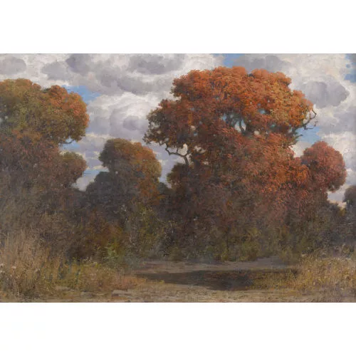 Eduard Rüdisühli — Herbstliche Waldlichtung.