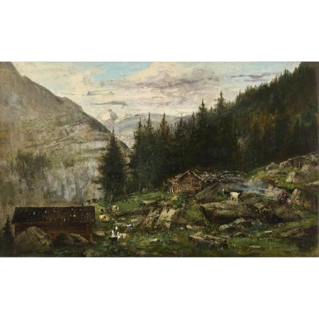 Vieh auf der Alp