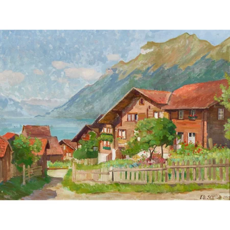 Sommerliche Brienzer Dorfpartie