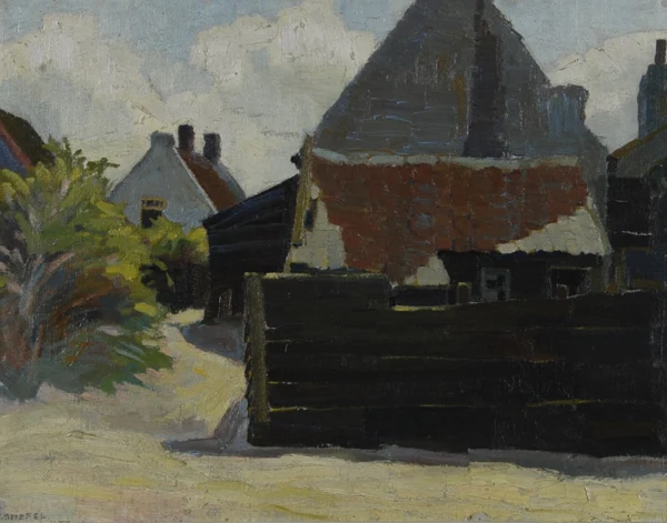 Eduard Stiefel — Häuser im Sommer
