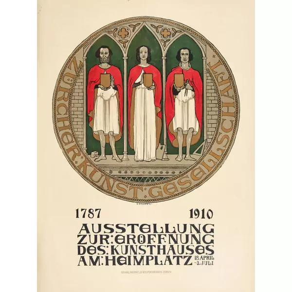 "1787 1910 Ausstellung zur Eröffnung des Kunsthauses am Heimplatz"