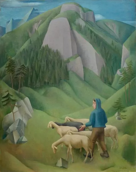 GUBLER, EDUARD — Shepherd. 1918. — Koller Auktionen