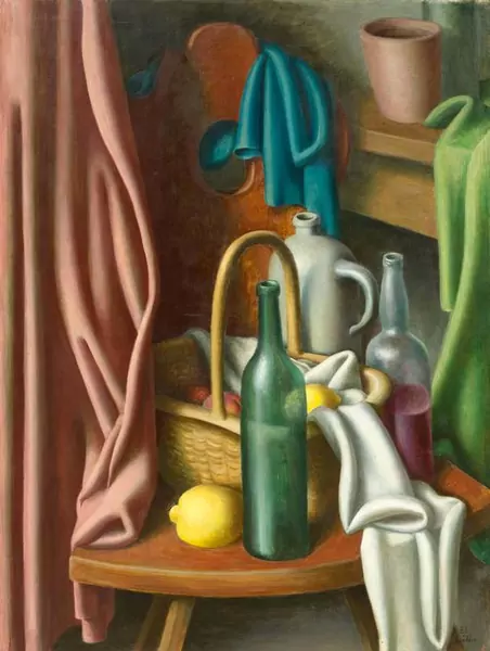 EDUARD GUBLER — Stillleben mit Korb. 1924. — Koller Auktionen