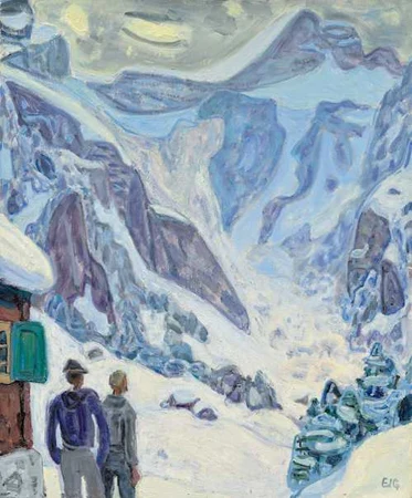 EDUARD GUBLER — Lawine. Um 1951. — Koller Auktionen