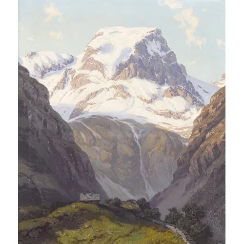 Edwin Carl Bachmann — "Tödi von der Baumgartenalp aus gesehen".