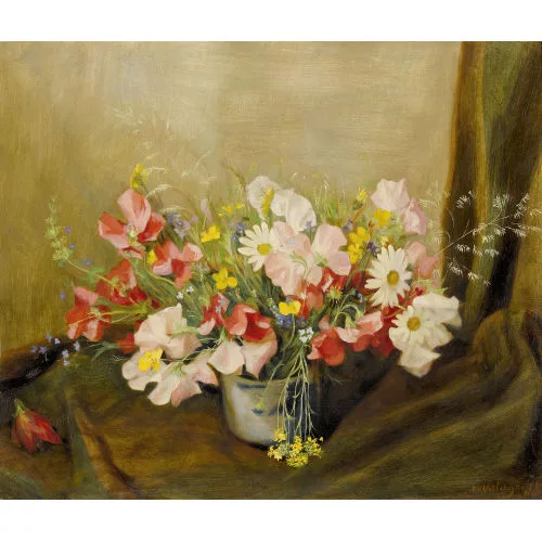 Egon von Vietinghoff — Stillleben mit Feldblumen.