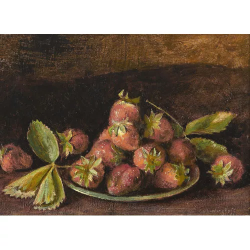 Egon von Vietinghoff — Stillleben mit Erdbeeren.