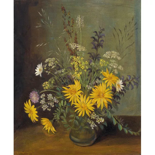 Egon von Vietinghoff — Stillleben mit Feldblumenstrauss.