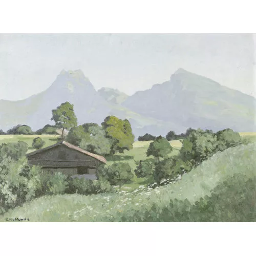 Ekkehard Kohlund — Partie im Berner Oberland mit Blick auf das Justistal.