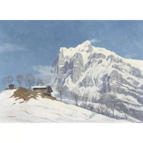 Ekkehard Kohlund — Winterliche Ansicht des Wetterhorns.