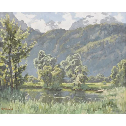 Ekkehard Kohlund — "Brienzer See bei der Aaremündung".