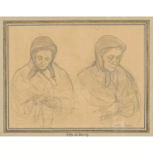 Elisabeth de Stoutz — Studie zu Frauenbildnis.