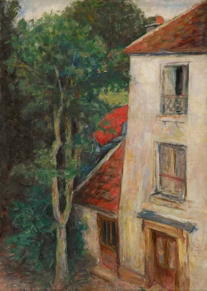 Elisabeth Epstein-Hefter — Maison avec arbre, 1914