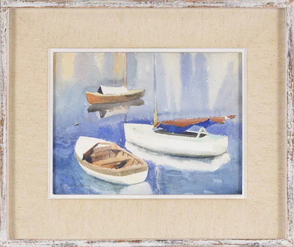 Ellis Zbinden — Barques au mouillage