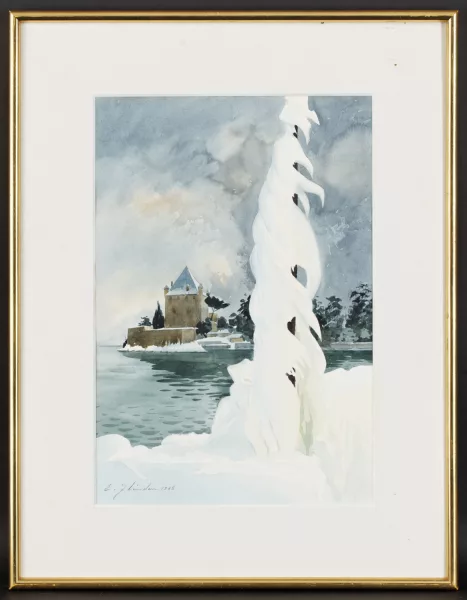 Ellis Zbinden — Colonne de glace à Yvoire