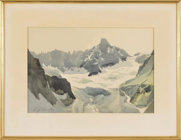 Ellis Zbinden — Glacier dans les Alpes