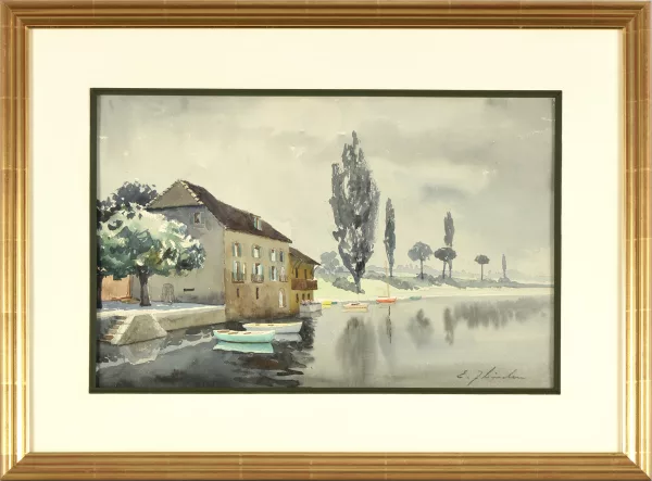 Ellis Zbinden — Maison au bord du Léman