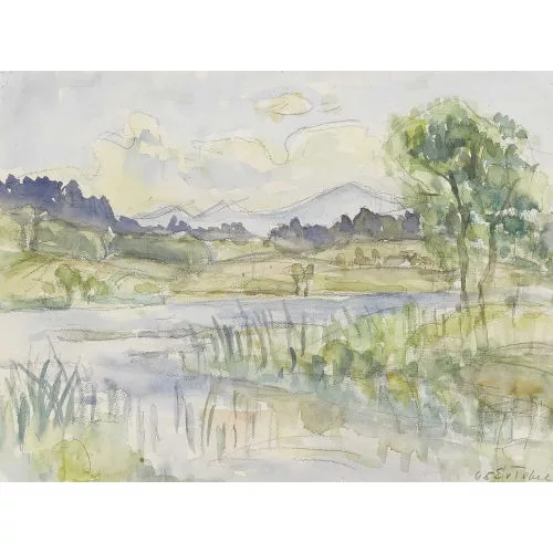 Elsa von Tobel — Seelandschaft.