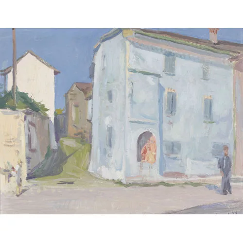 Emanuel Jacob — Sonnige Dorfpartie.