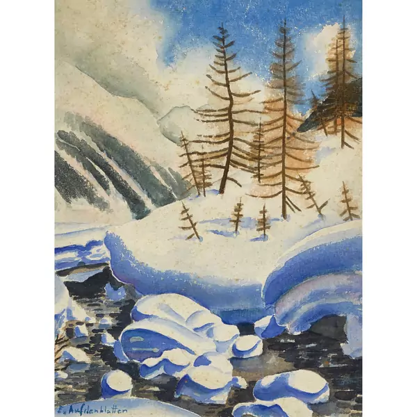 Winterliche Bachlandschaft