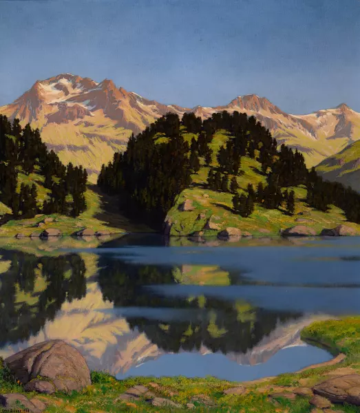 Berglandschaft mit See