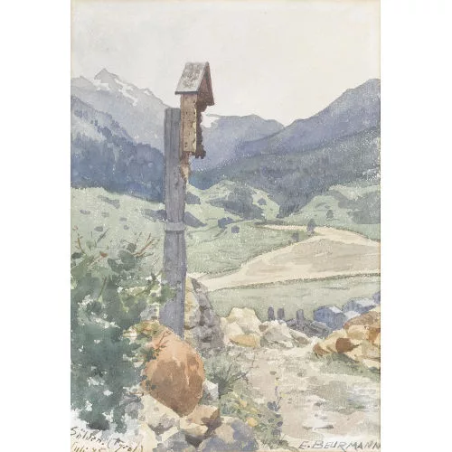 Emil Beurmann — Wegkreuz in Tirol.