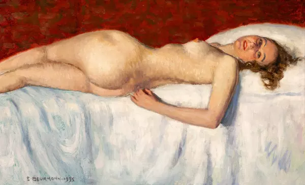 Frauenakt in Boudoir